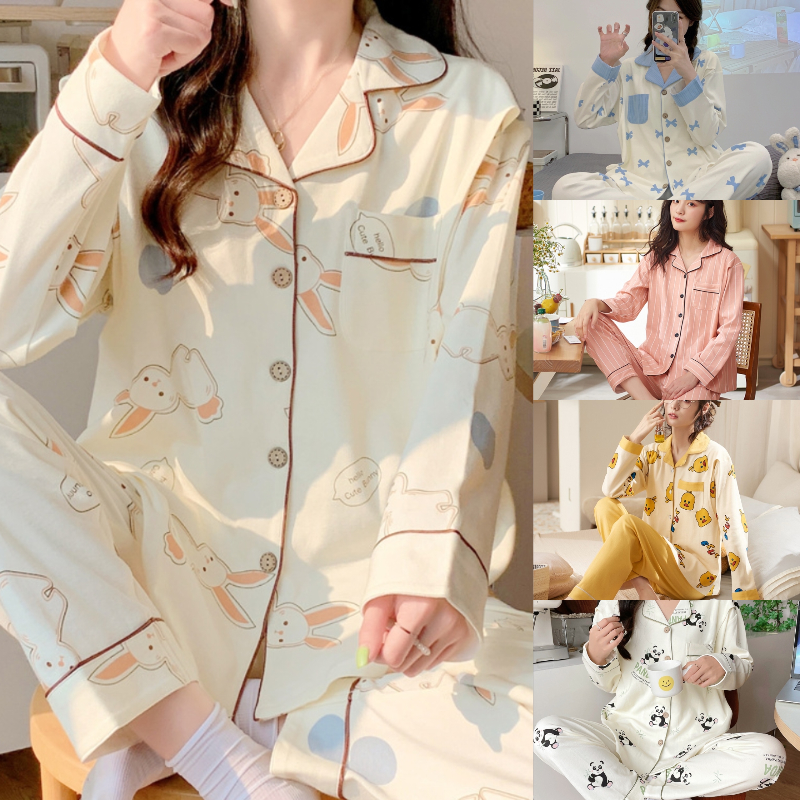Monthly Clothing 2 Sets Of Spring And Summer Breastfeeding Clothes Maternity Pajamas Pregnancy Breastfeeding Home Wear