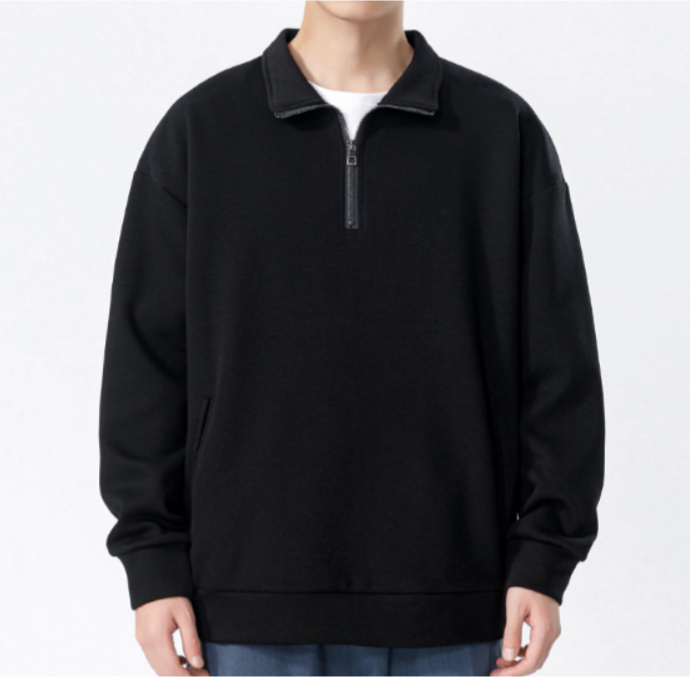 179 Turtleneck Sweatshirt for Men Autumn and Winter Thickened Loose Trendy Solid