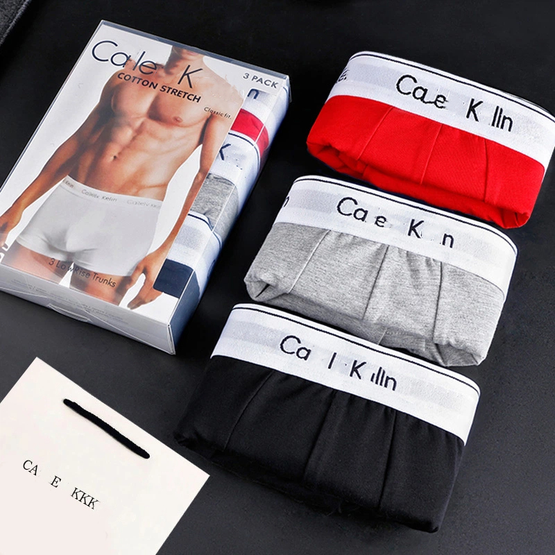 Designer Underpants For Men Luxury Brands Sexy Classic Casual Losse Briefs Shorts Soft Breathable Comfort Cotton 3pcs With Box