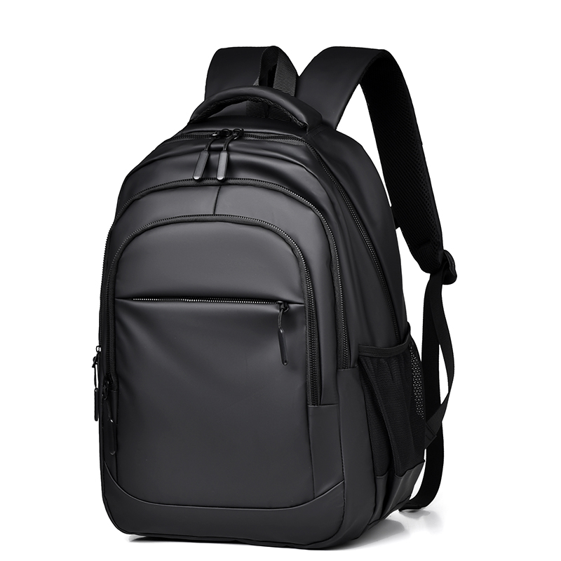 Black Backpack For Men Simple Solid Color Casual Waterproof Back Pack Youth Student Schoolbag Male 15 Inch Laptop Backpack Gray