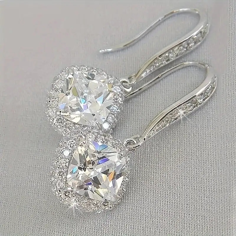 Hot New, high-end atmosphere with cubic zirconia earrings, European and n women jewelry pendant earrings