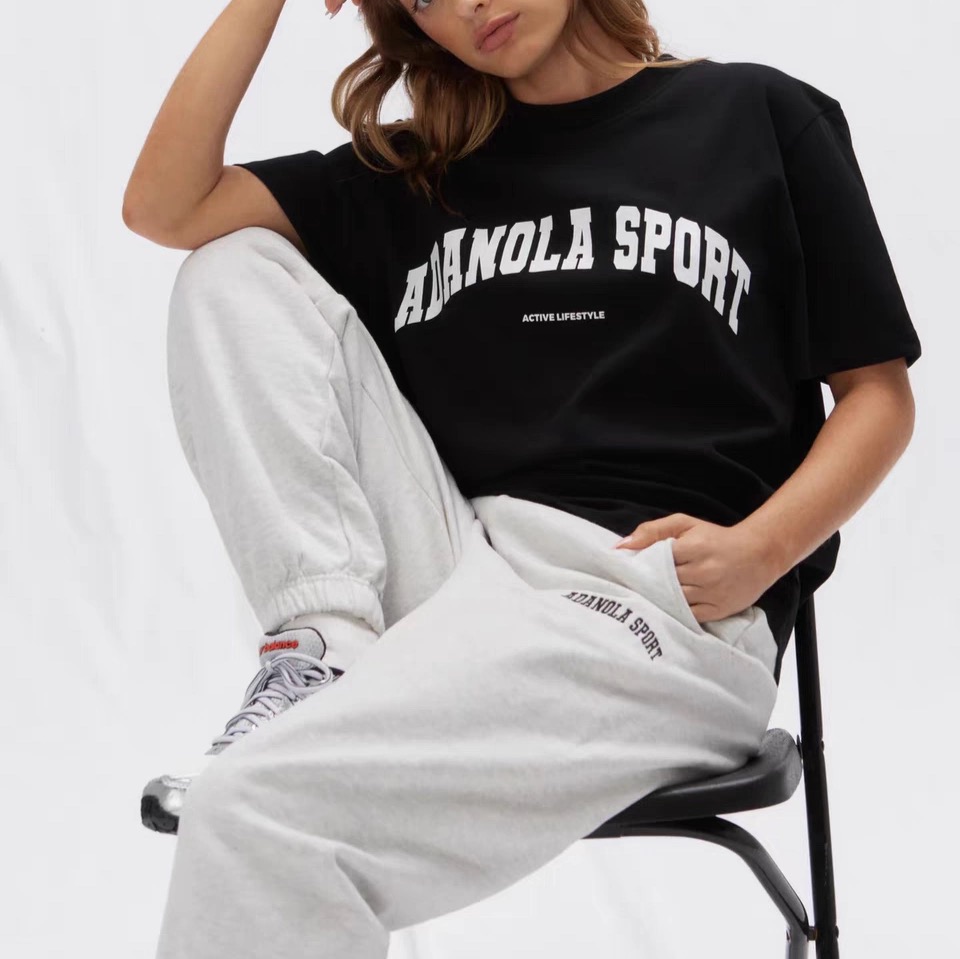 25SS Adanol Femmes de haute qualité Designer T-shirt en coton doux Ada Nouvelle Fashion Classique lettre Imprimé rond Col Summer Summer Berf