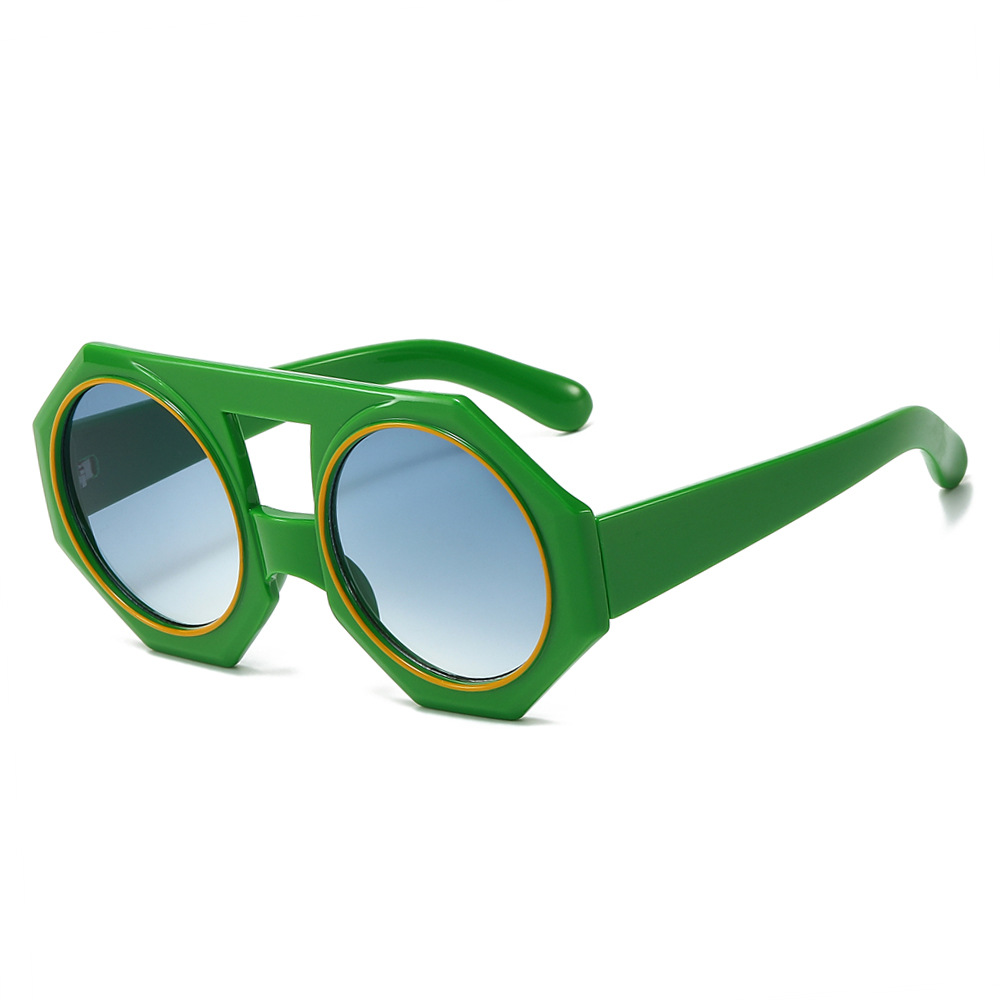 Fashion Retro Octagonal Sunglasses Women Men Irregular Square Shades Eyewear Luxury Sun Glasses UV400 Brand Oculus Female Gafas