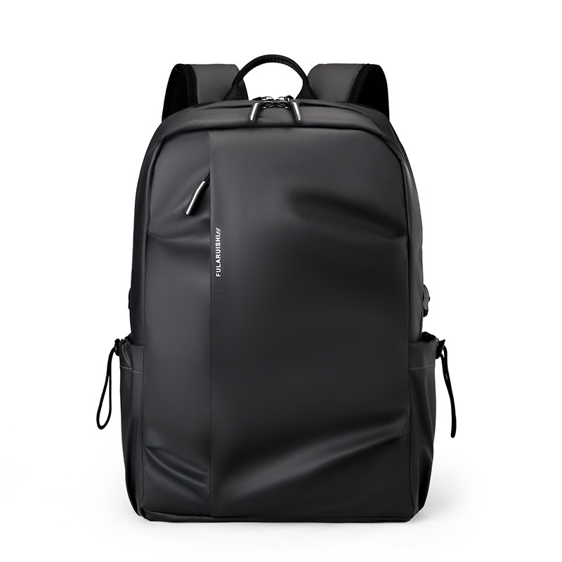 14 Inch Laptop Backpack For Men New Urban Leisure Business Back Pack Simple Solid Color College Textbook Bagpack Black Gray Blue