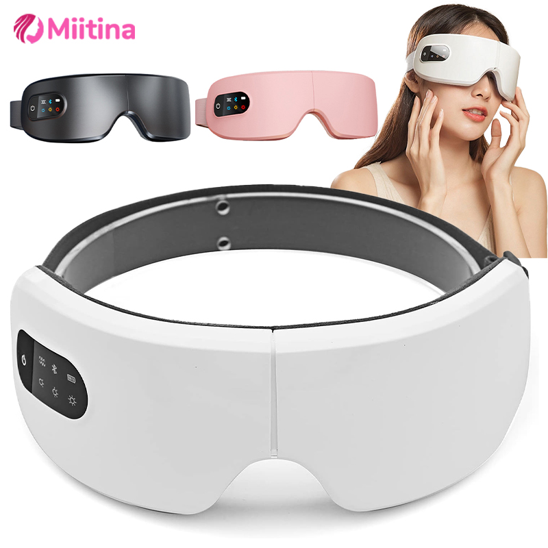 Electric Intelligent Eye Massager With Heat Vibration Bluetooth Music Massage Relax Glasses DC Eyes Care Device