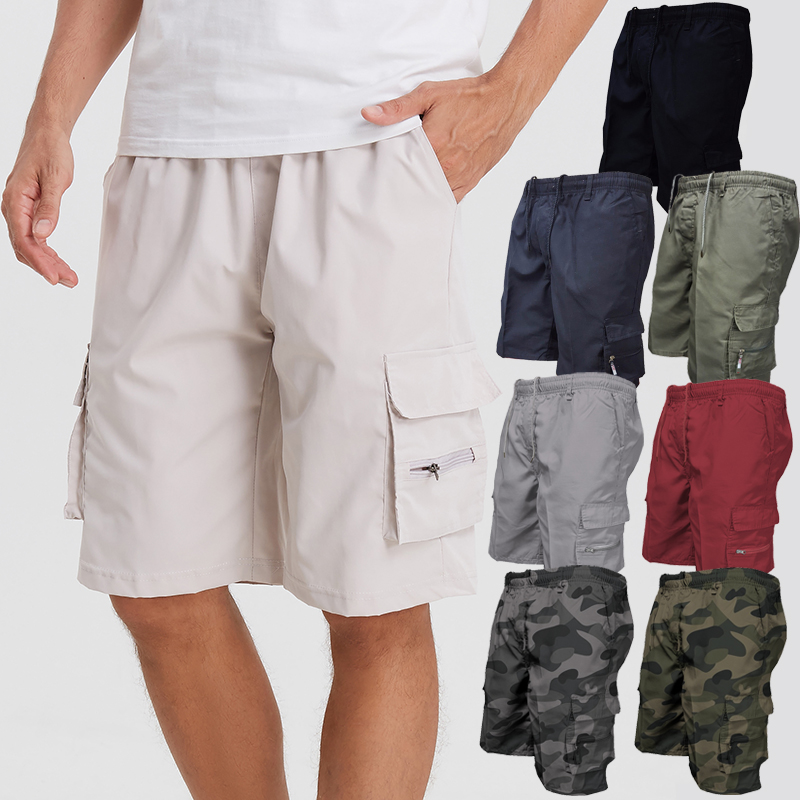 Men's Hiking Cargo Shorts with Multi Pockets Summer Lightweight Quick Dry Outdoor Tactical Shorts for Men Camping Fishing
