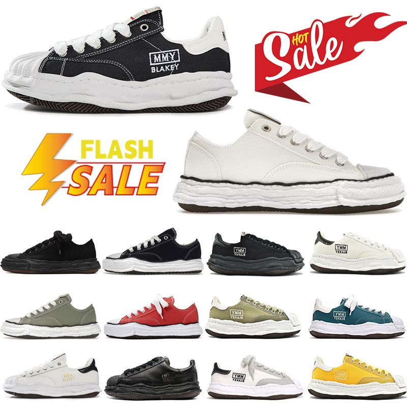 Chaussures causales designer pour hommes femmes mihara baskets noir blanc rouge vert jaune olive concepteur luxueux toile semed épais chaussures