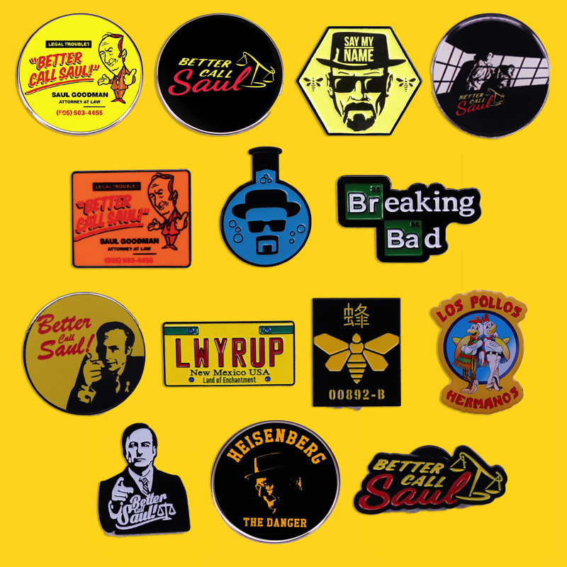 High Quality Better Call Saul Pin American TV Series Brooch Men's Backpack Pin Punk Badge Jacket Denim Jewelry Accessories Gift