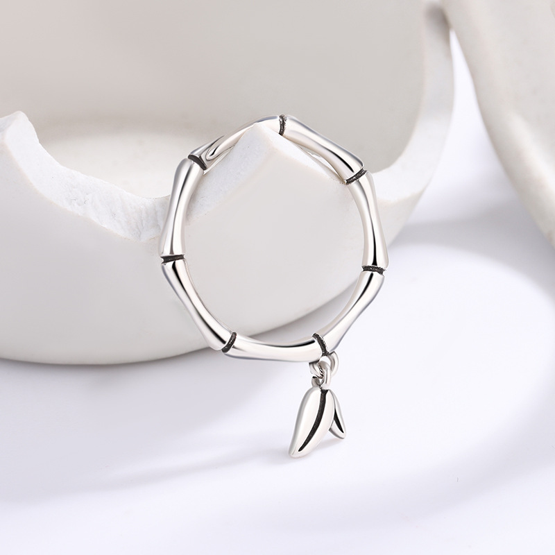 Fashion 925 Sterling Silver Bamboo Jointe Rings For Women Fashion Wedding Luxury Fine Jewelry Cheap
