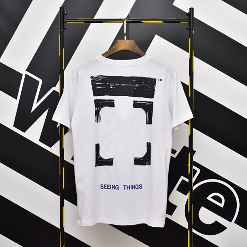 Off White Shirt Designer Men's Monogrammed Tshirts New Cotton Outdoor Casual Summer Trend Men's Top Hot Printed Quality White Shirts 309