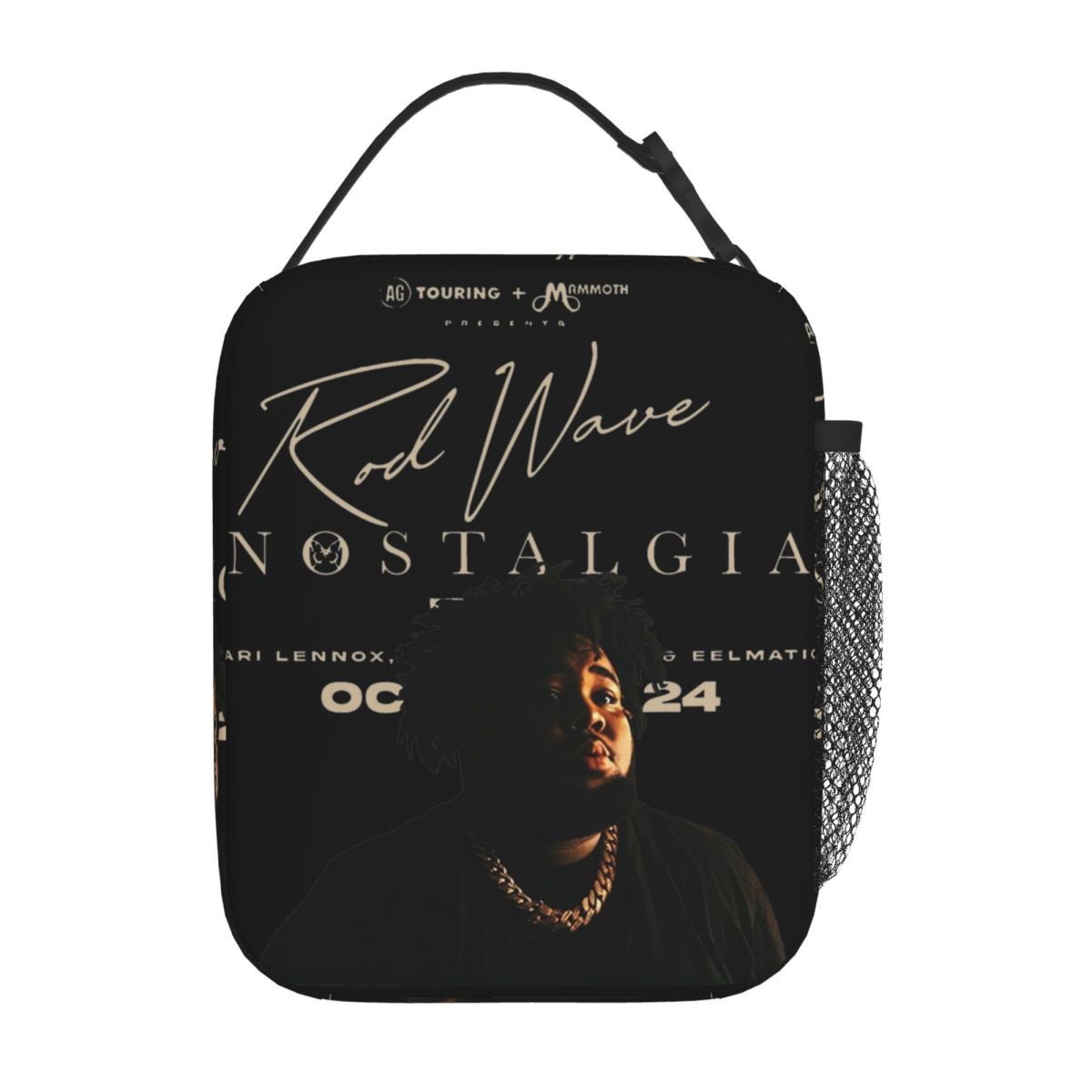 Rod Wave Nostalgia Tour 2024 Thermal Insulated Lunch Bags for Office Rapper Hip Hop Reusable Food Bag Cooler Thermal Lunch Boxes