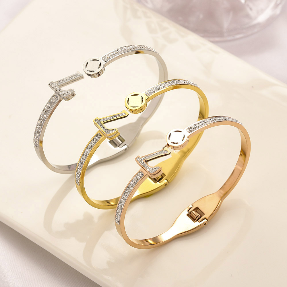 Gold Tone Geometric Symbol Open Bangle With Crystal - Encrusted Strips Chic Party Look And Gift For Her High - Quality And Stylish Jewelry