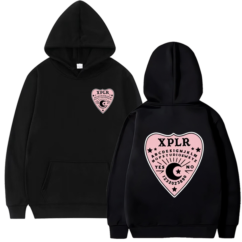 Sam and Colby XPLR Men's and Women's Hooded Sweatshirt Long sleeved Casual Hoodie Warm Street Clothing Winter Top