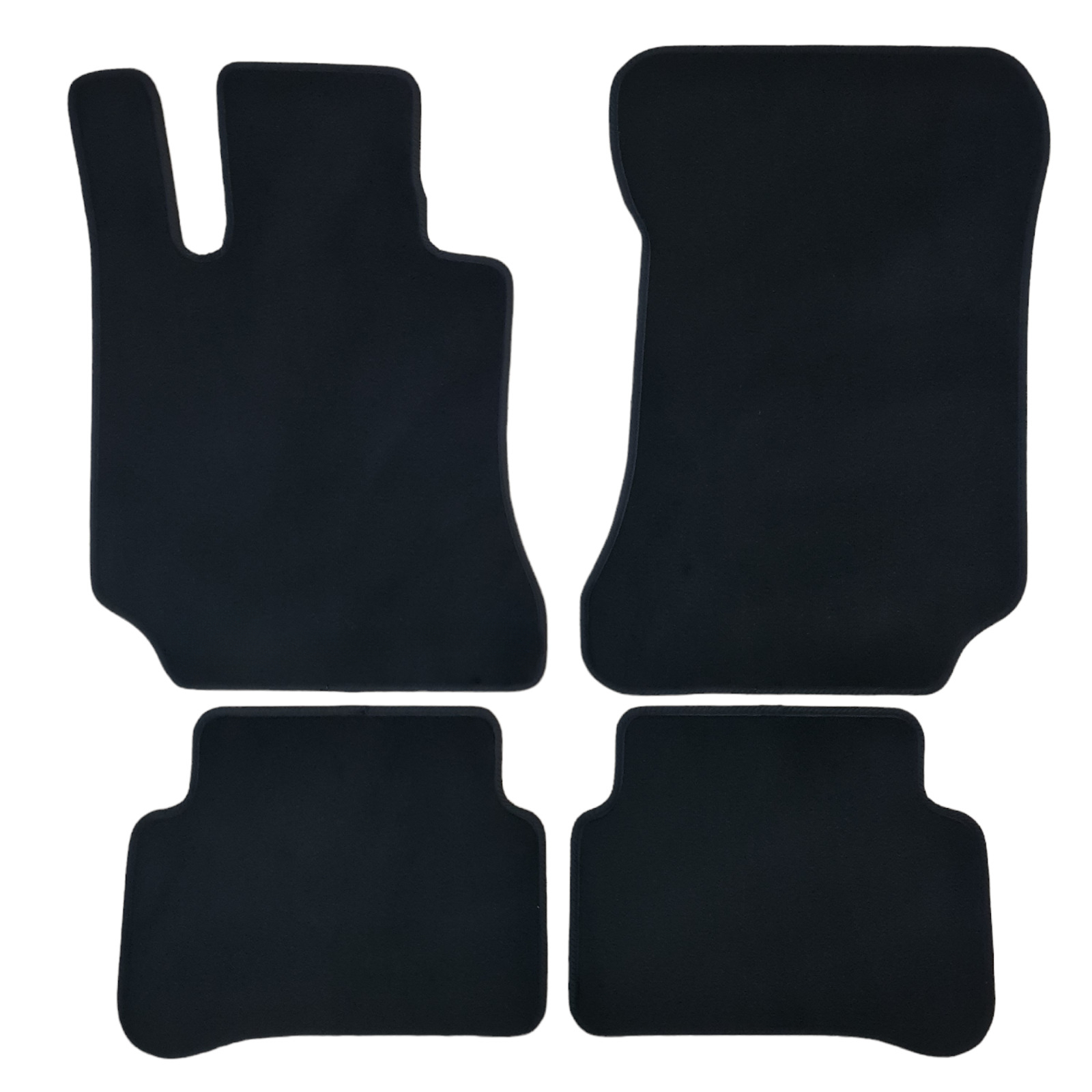 Velour Car Floor Mats For Mercedes E-Class W212 Waterproof Black Auto Liners New-image-1066017849