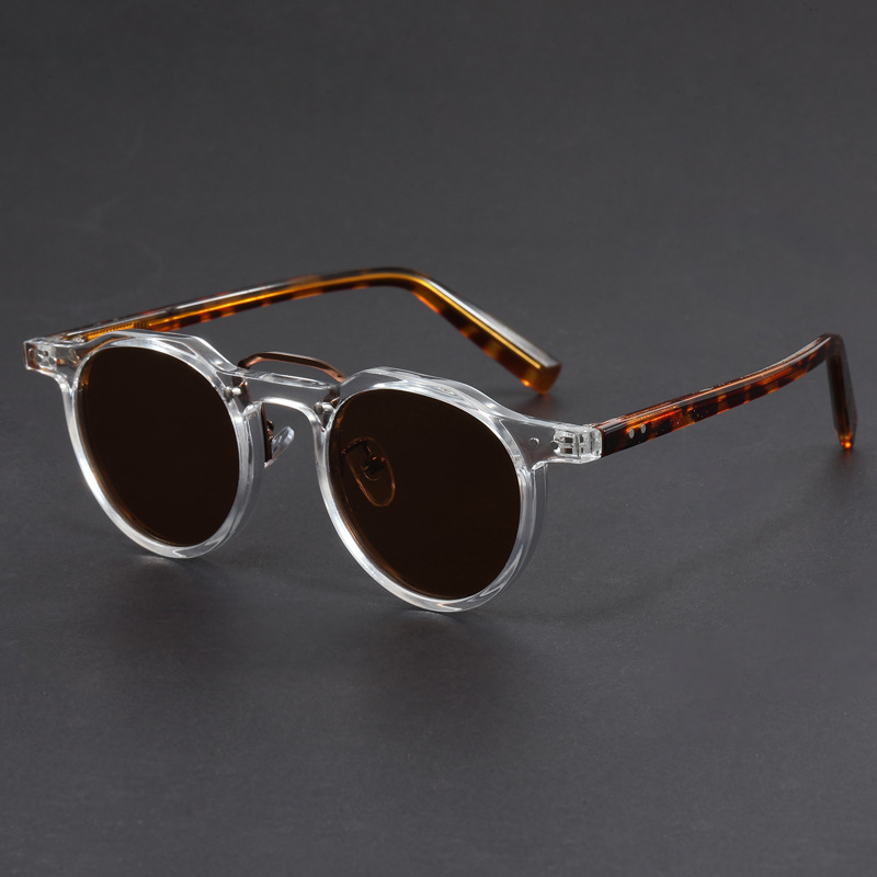 Small round frame hip-hop punk style fashion personalized sunglasses women men 2024 High quality trending product popular shades