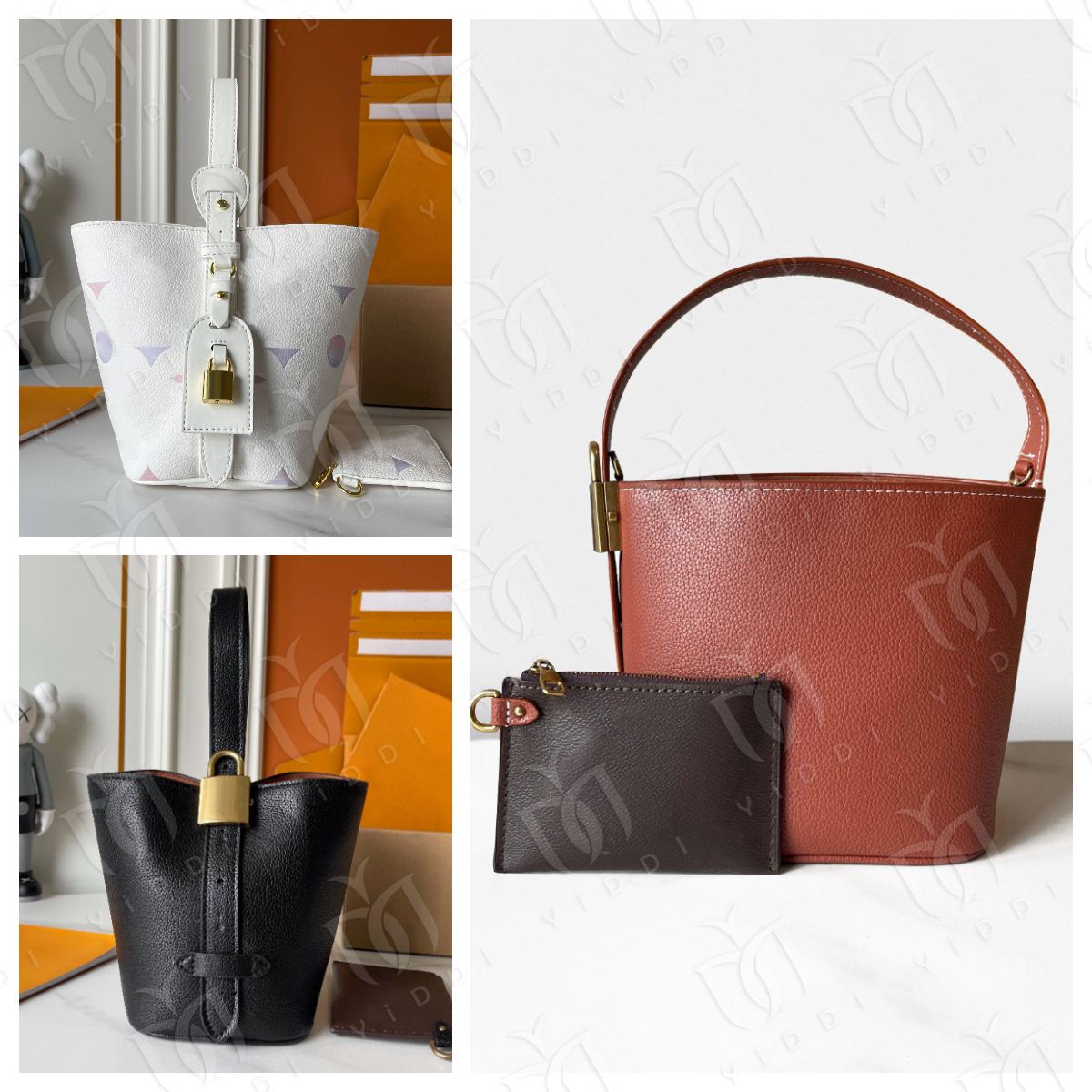 New wave multi pochette for women Designer mini Bucket Tote bag ALL In Hobo Bucket shoulder crossbody bags Leather handbags Luxury Designer bucket b