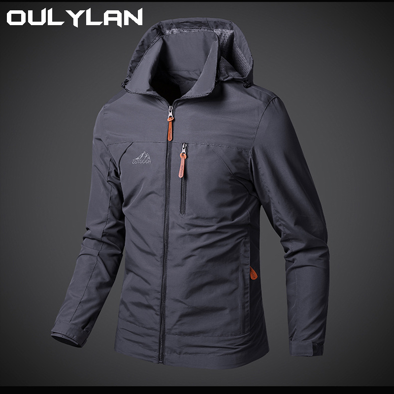 Waterproof windbreaker Hooded Spring and Autumn jacket Tactical Hunting outdoor coat Sports hiking jacket for men