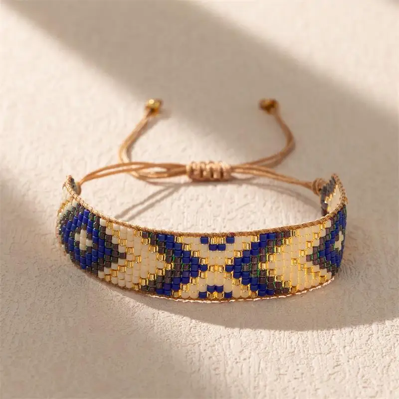 ALIYA MIYUKI Bracelets Spring And Summer Gift Weaving Beads Geometry Personalized Bracelet Fashion Bohemia Jewelry Wholesale