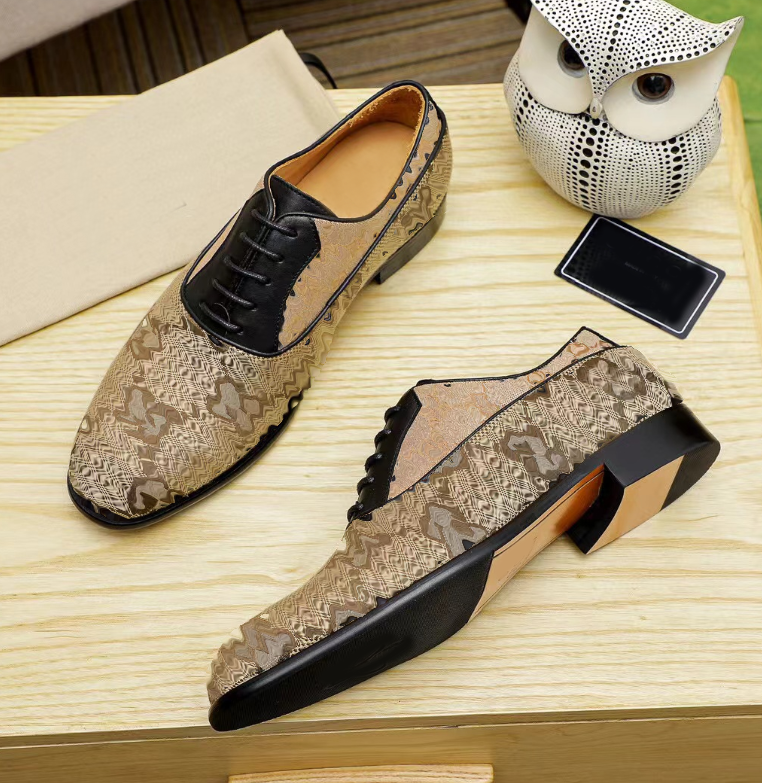 Men's single shoes, slip-on buckle, genuine leather shoes, handmade, British style, flat bottom for driving