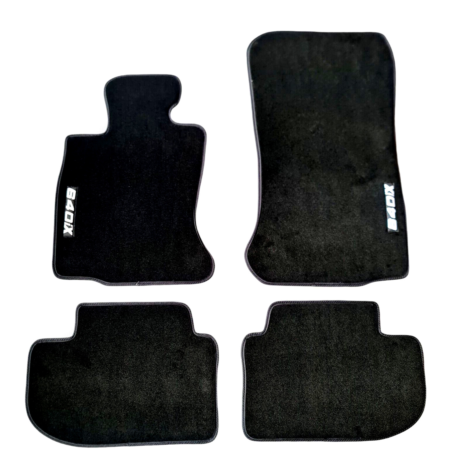 Car Floor Mats Velour For BMW 6 640iX F06 Waterproof Black Carpet Rugs Liners-image-1066007009