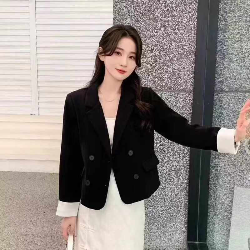 Short and Petite Suit Jacket New Loose Design Chinese Style Casual Suit Top