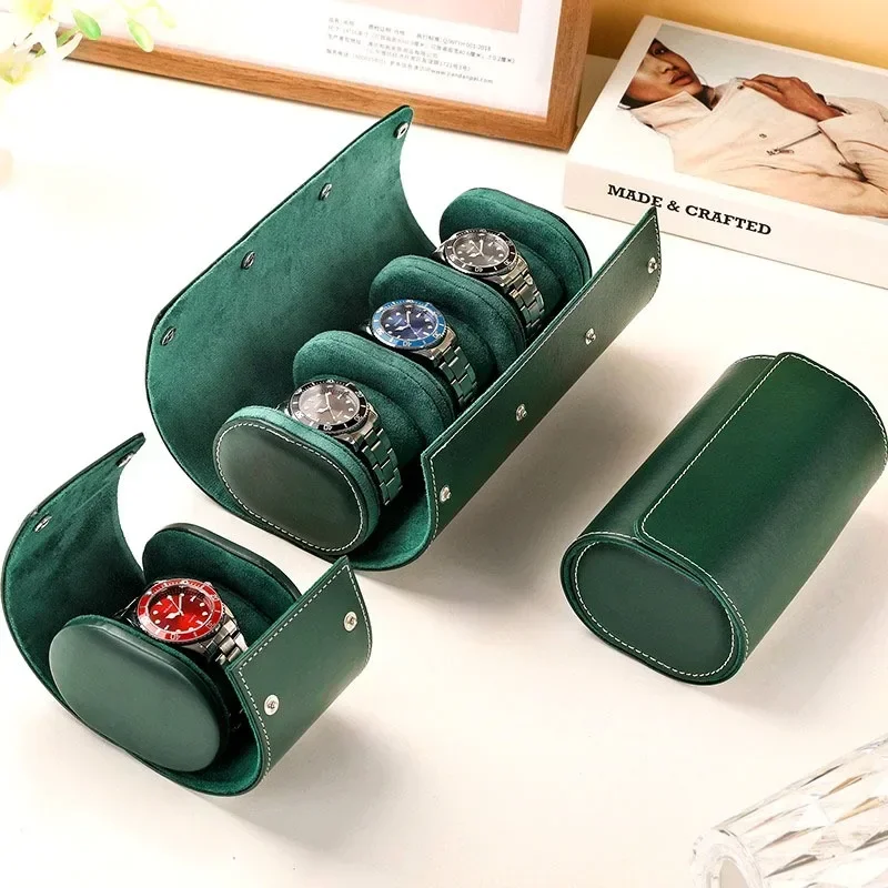 Prevents Scratching and Oxidation Watch Box Case Watch Pouch Organizer Classic Travel Storage Leather Bag PU Leather Watch Case