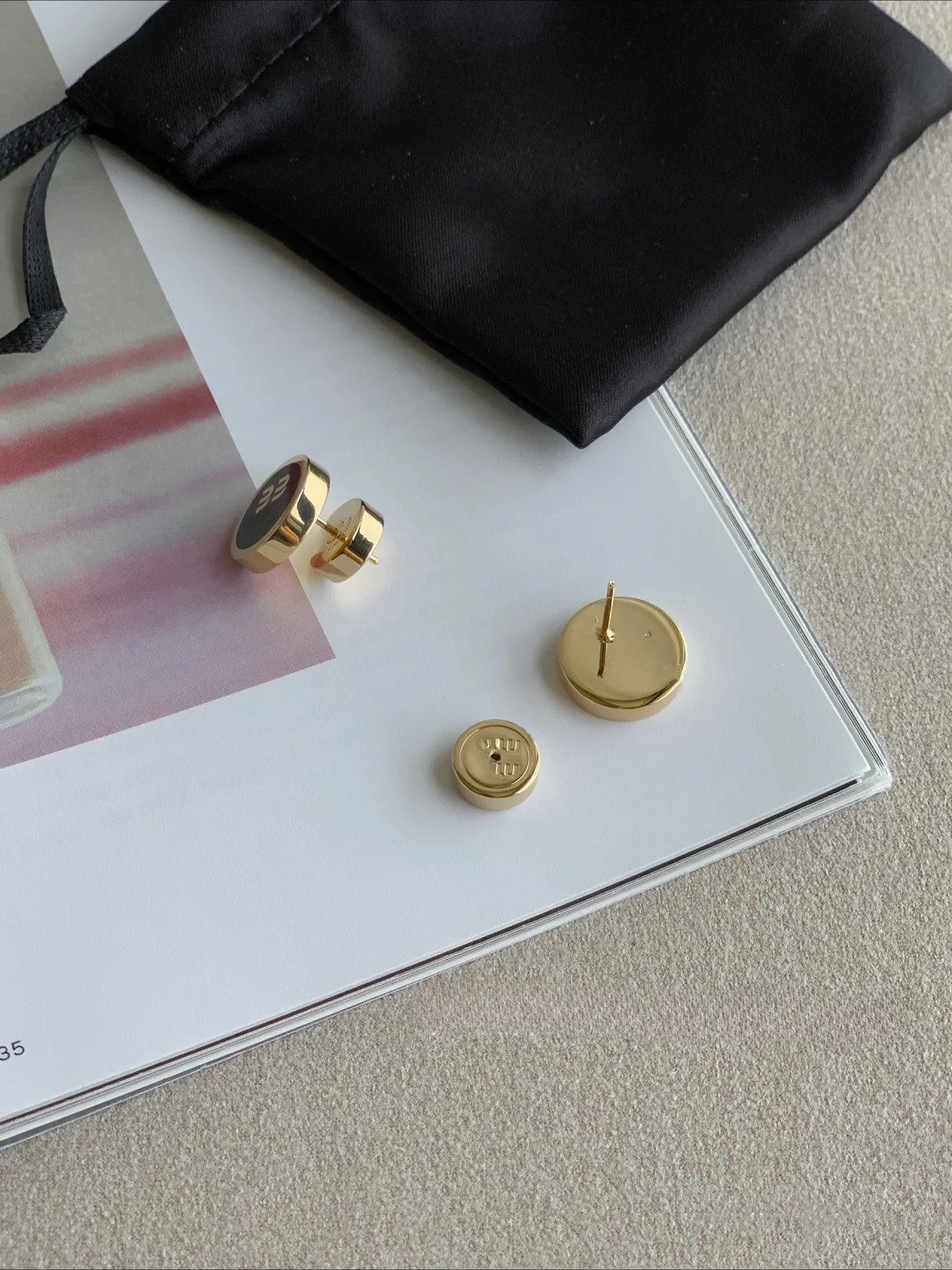 Brand Simple Women Luxury Designer Stud Crystal Rhinestone 18K Gold Plated Metal Letter Earrings for Girls Lovers Jewelry Gifts 7JEG