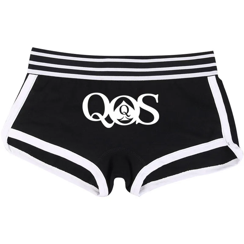 Reine de pique femme coton BoyShort QOS sous-vêtements pour femmes mignon fille culotte respirant femmes intimes tir physique