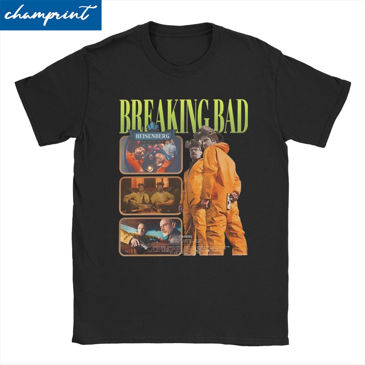 Men Women's Heisenberg Breaking Bad T Shirt 90s TV 100% Cotton Tops Funny Short Sleeve O Neck Tees New Arrival T-Shirt