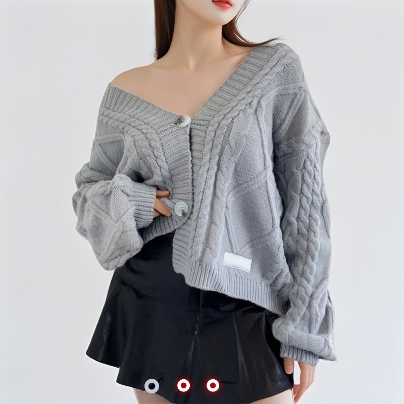 Y2k Cardigans Female Oversized Sweater Spring ttpd Grey Cardigan Women 2025 New Collection Loose Fit Warm Cropped Cardigan