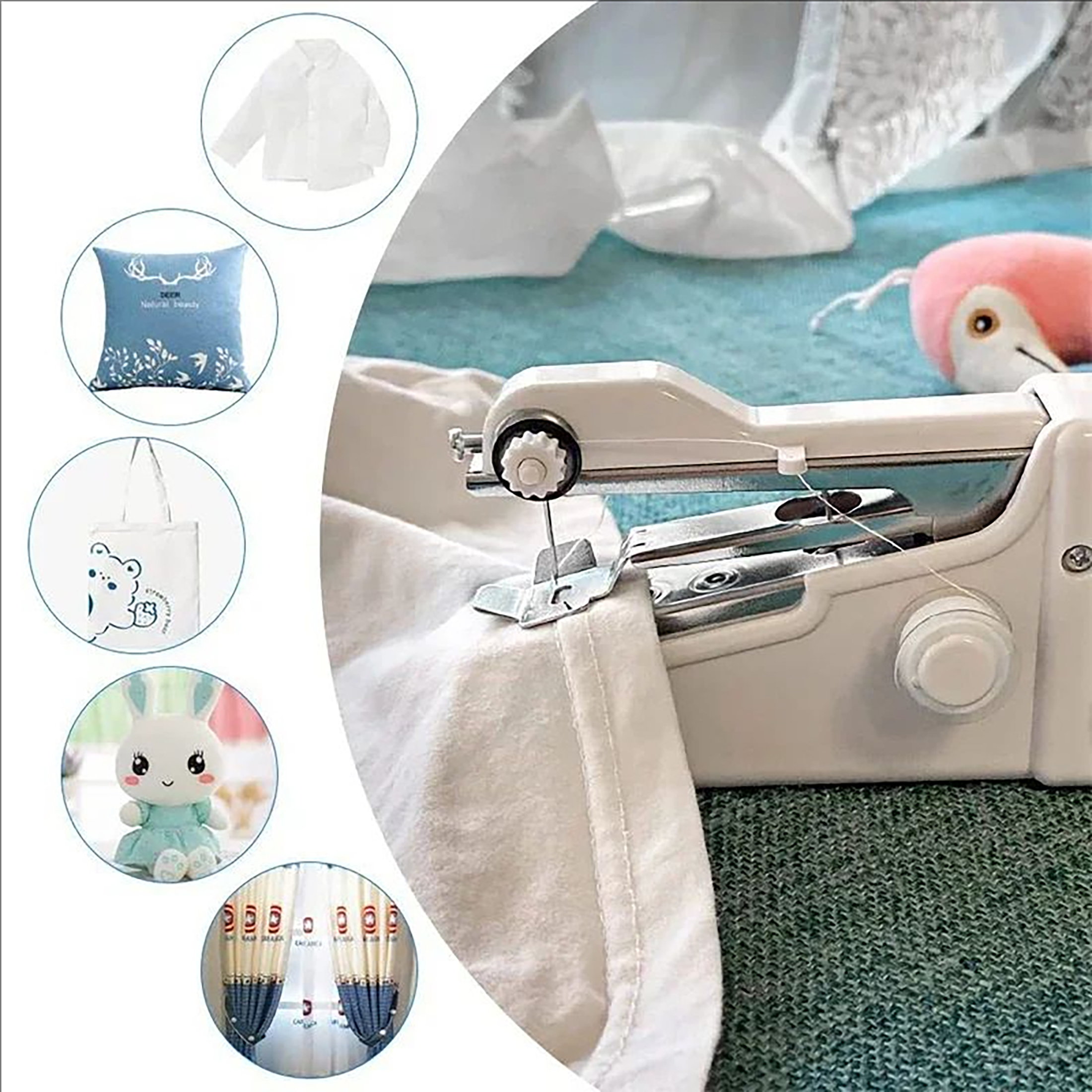 1PC Portable Mini Sewing Machine for Quick Repairs and Crafting, Battery Operated, Ideal for Home, Travel,DIY