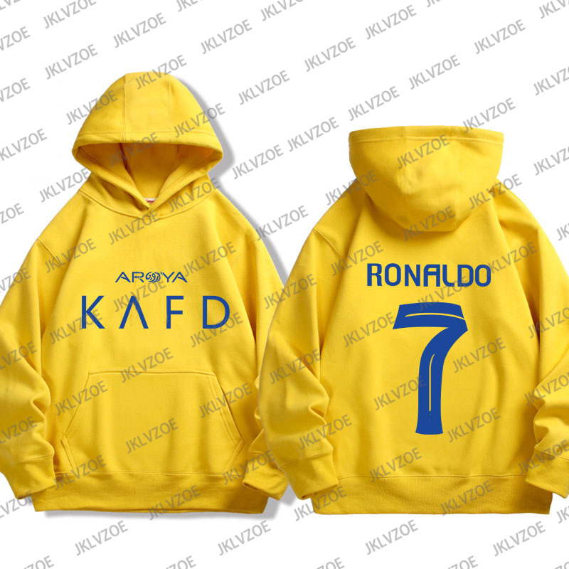 2024 New Saudi No.7 Print Hooded Autumn Winter Men Oversized Casual Cotton Hoodies Loose Ronaldo Sweatshirts Clothes For Kids