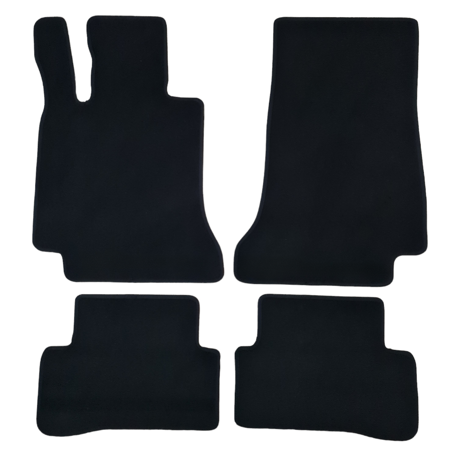 Velour Car Floor Mats For Mercedes C Class W205 Auto Liners Waterproof Black New-image-1065952664