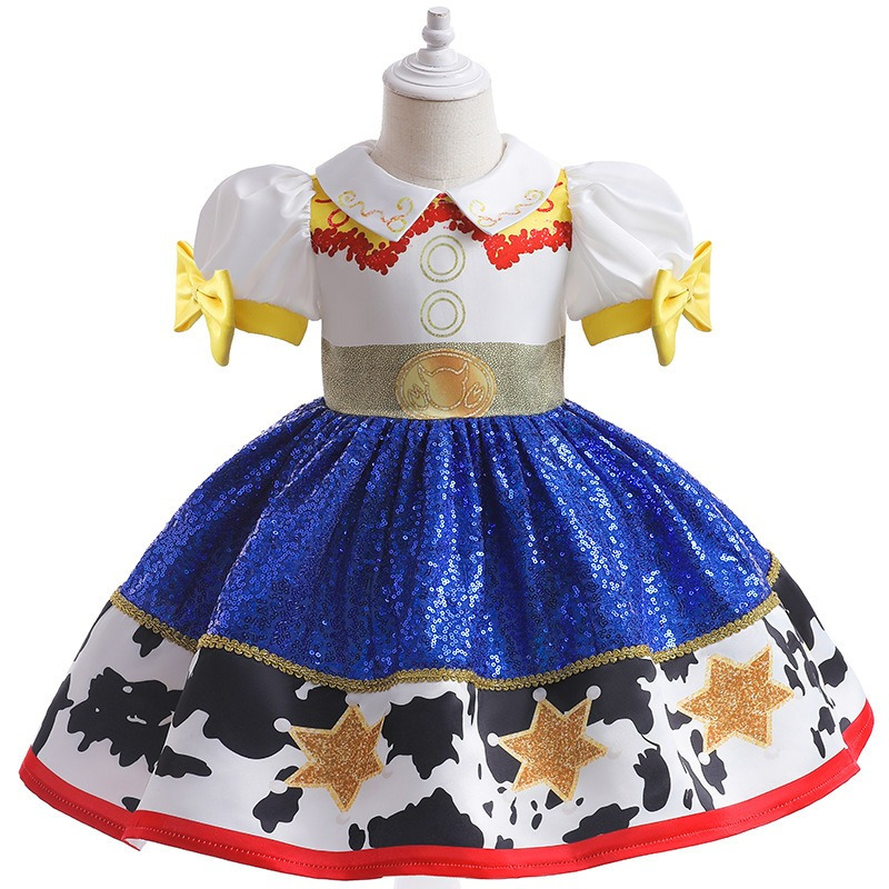 Jessie Costume Cowgirl Cosplay Girls Toddler Princess Dress Up Birthday Offits Halloween Role Play Vêtements pour enfants Costume