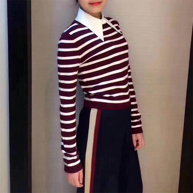 Woman Long Pointed Fake Collar Solid Color Detachable Shirt Collar Spring Simple Korean Version Detachable Fake Collar Dickie 41