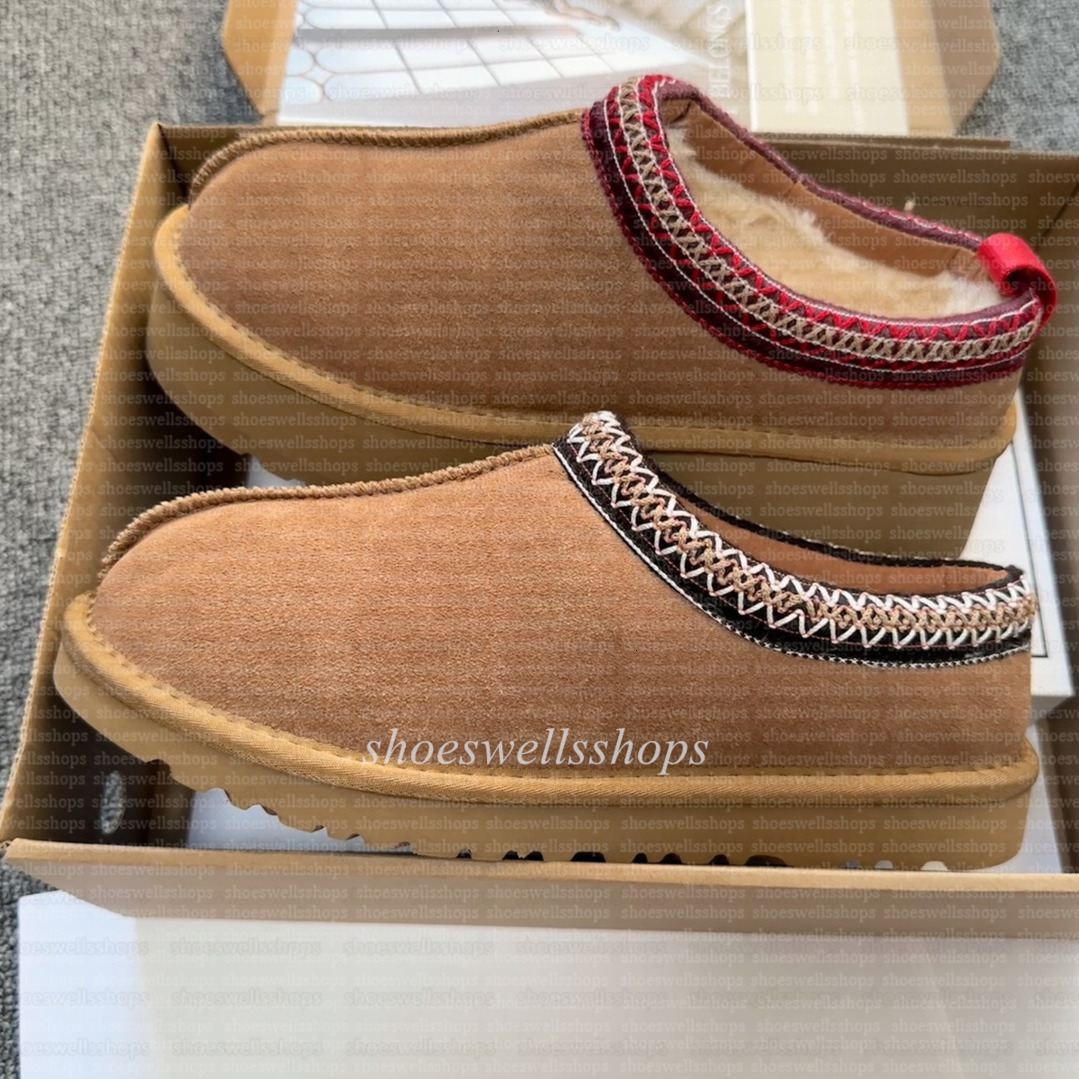 Designer Snow uglis Boots Australian Women uglis slipper Boot Tasman Bailey Dune Chesut Winter Buckle Fur Snow Half Knee slipper Sheepskin Slippe-image-913640110