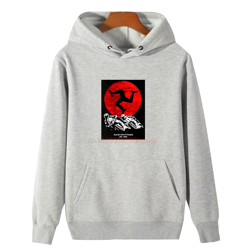 Isle Of Man Tt Races Fashion Graphic Hooded Sweatshirts New In Hoodies & Sweatshirts Winter Pullovers Thick Sweater Hoodie