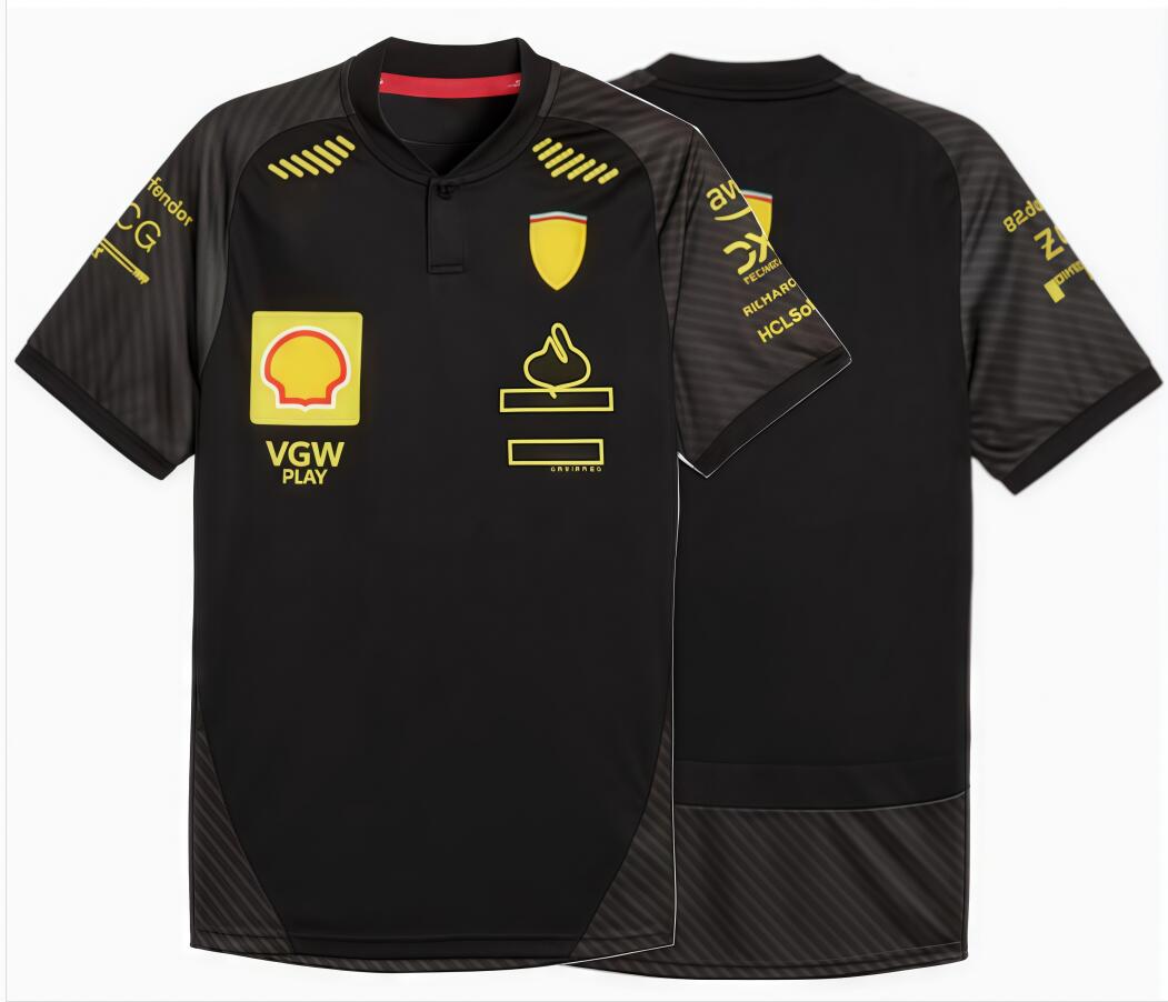 F1logo short-sleeved T-shirt summer fashion F12025 shirt with the same customised-image-532332526