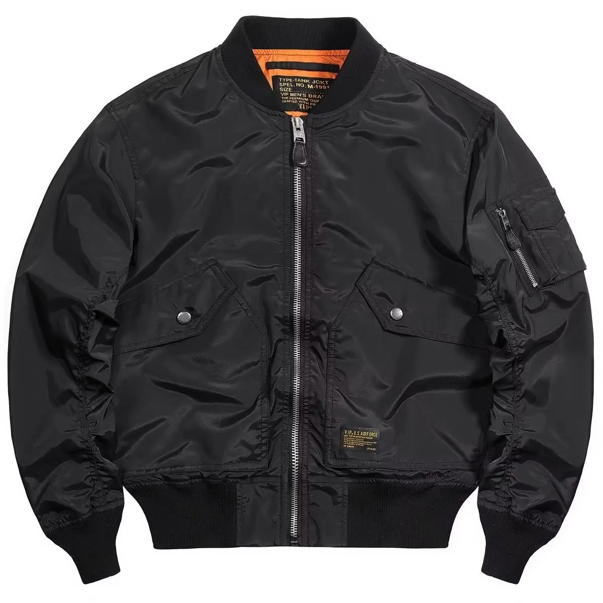 Spring Autumn Men's Casual Jacket Trendy Business Wear Fashionable Aviation Control Ballpark Style American Style Crossbody