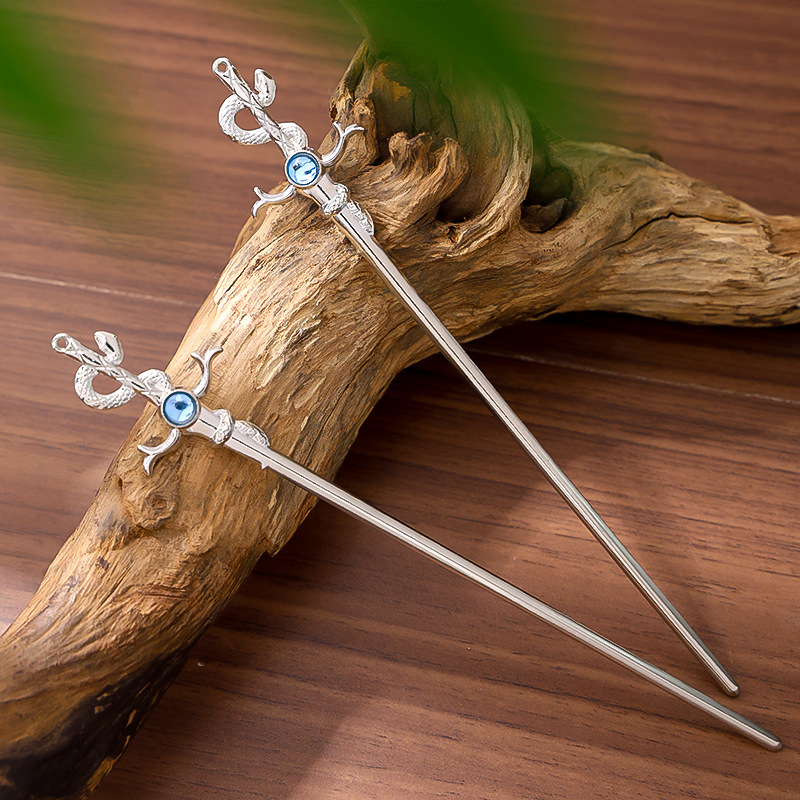 Hanfu Hairpin New Plate Hairpin Chinese Style Women Simple Elegant Daily Cheongsam Swinging Hairpin Hair Accessories Gift