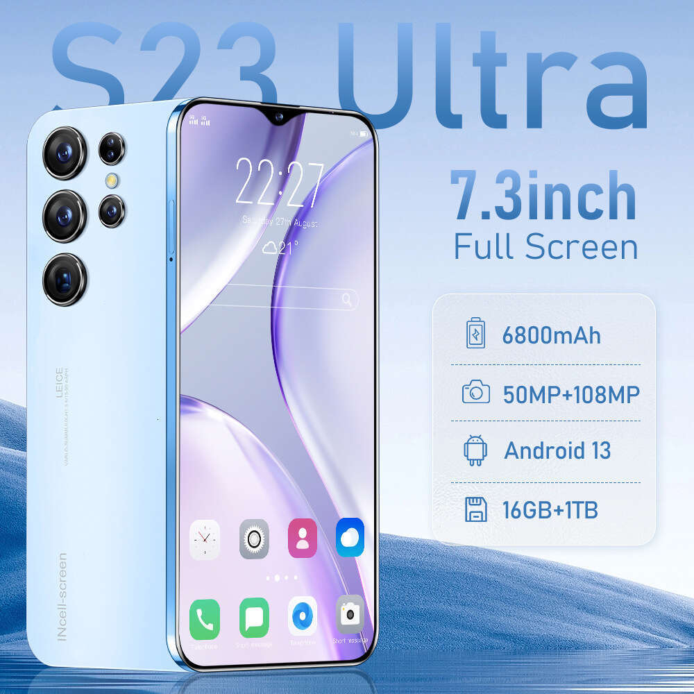 A2 I15 I16 5G S23 Ultra Phone 7 3inch HD 16+1TB-image-1105882903