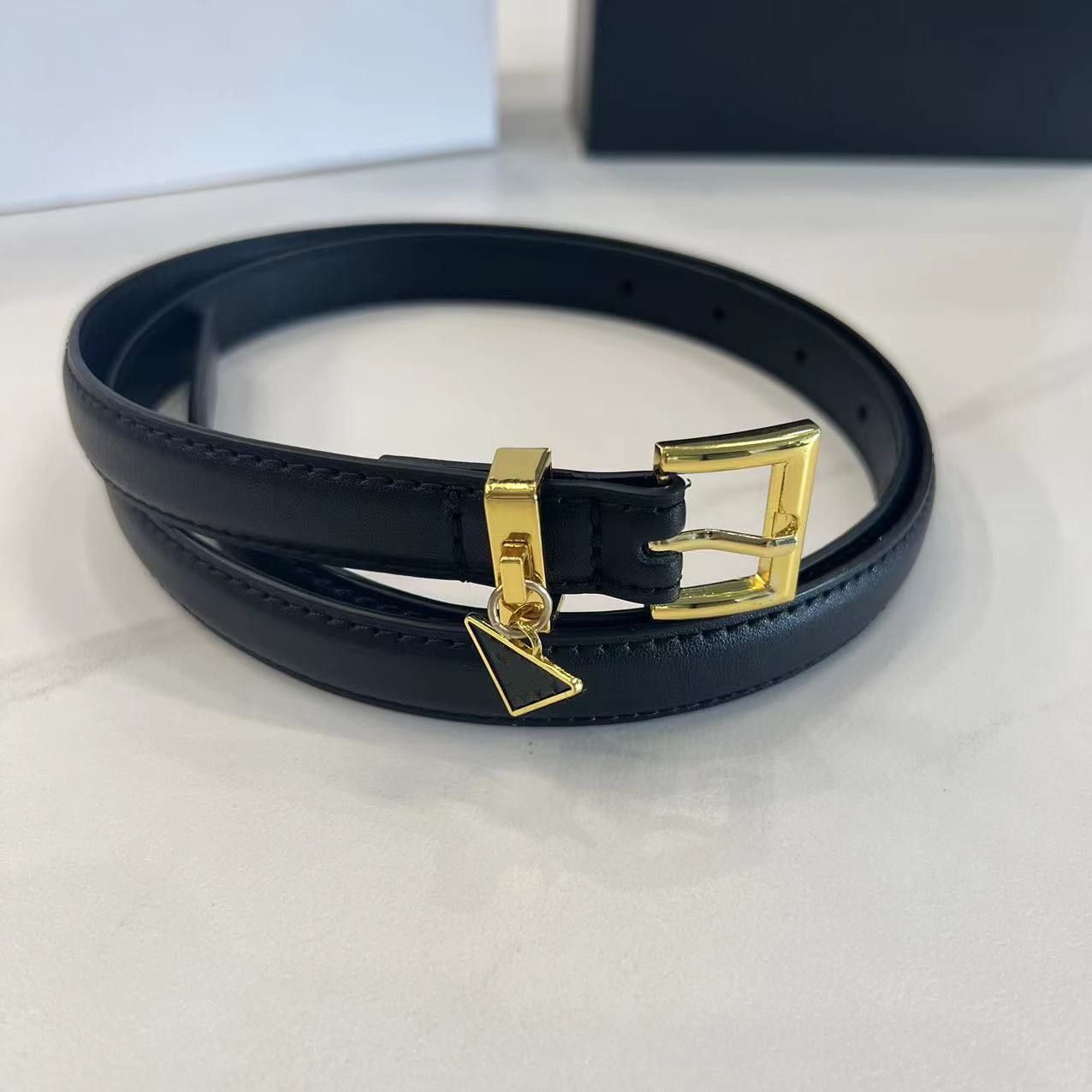Best Women's Designer Belt Women's Fashion leather Belt Casual high quality small belt width 1.8cm with box