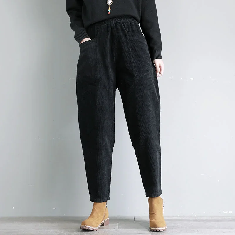 Harem Woman Trousers Slacks Loose Baggy Pants for Women Vintage One Size Casual Trends 2024 Autumn High Quality Xxl Outfits G