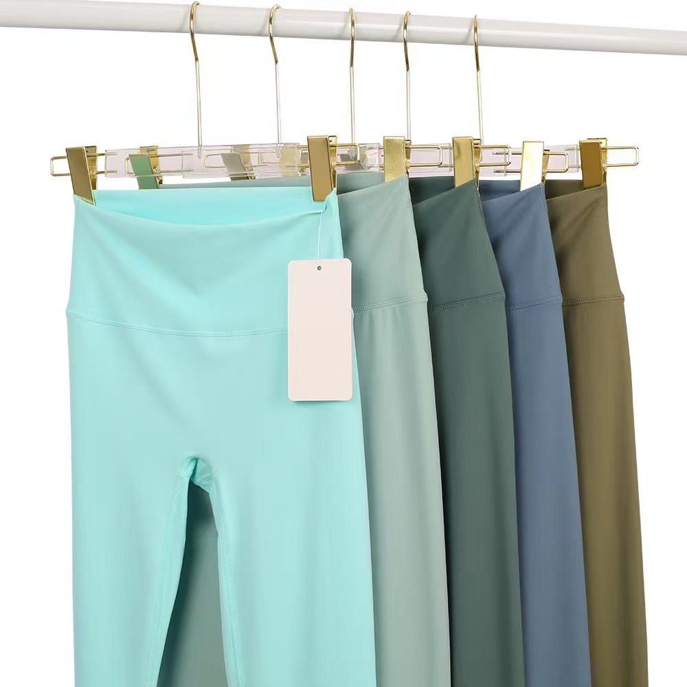 5A Nouveau pantalon de yoga pour femme aligner les leggings avec poches taille haute sport fitness costume pantalon évasé bas de cloche pantalon
