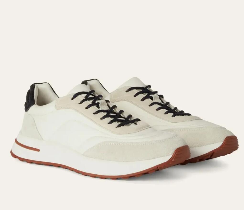 25S High Quality Sneakers Men's Suede-Trimmed Ultra-Lightweight Breathable Running Shoes