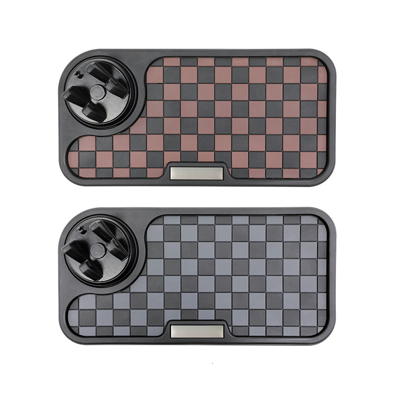 Car Anti-Slip Mat 360-Degree Rotatable Center Console Phone Holder High Temperature Resistant Sun Protection Storage Mat L26918