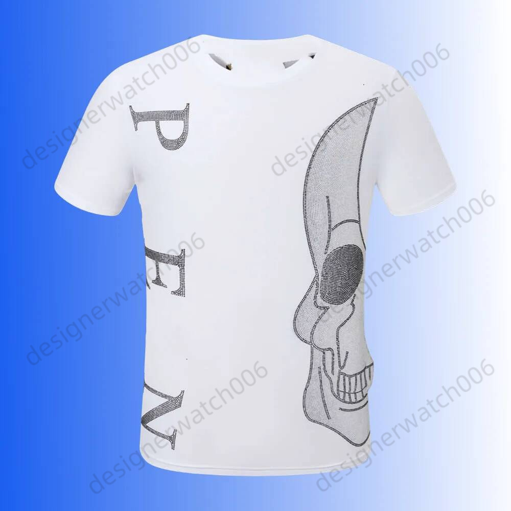 PLEIN BEAR T SHIRT Mens Designer Man Tshirts Plein Skull T-Shirts Classical High Quality Hip Hop High Street Retro Oversized T Shirt 615