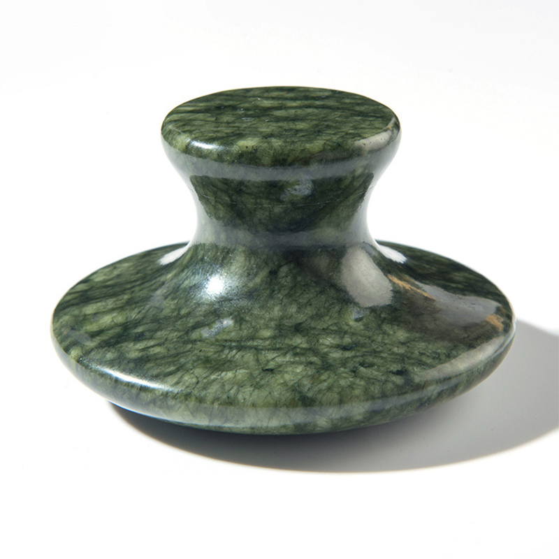 Natural Xiuyu Jade Large Mushroom Shaped Massager Jade Scraping Beauty Gouache Scraper Beauty Gua Sha Massage Tool