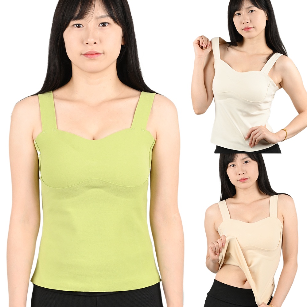 Autumn Winter Woman Thermal Vest With Bra Padded Thermo Ladies Slim Corset Female 2-in-1 Built-in Bra Underwear Undershirt New
