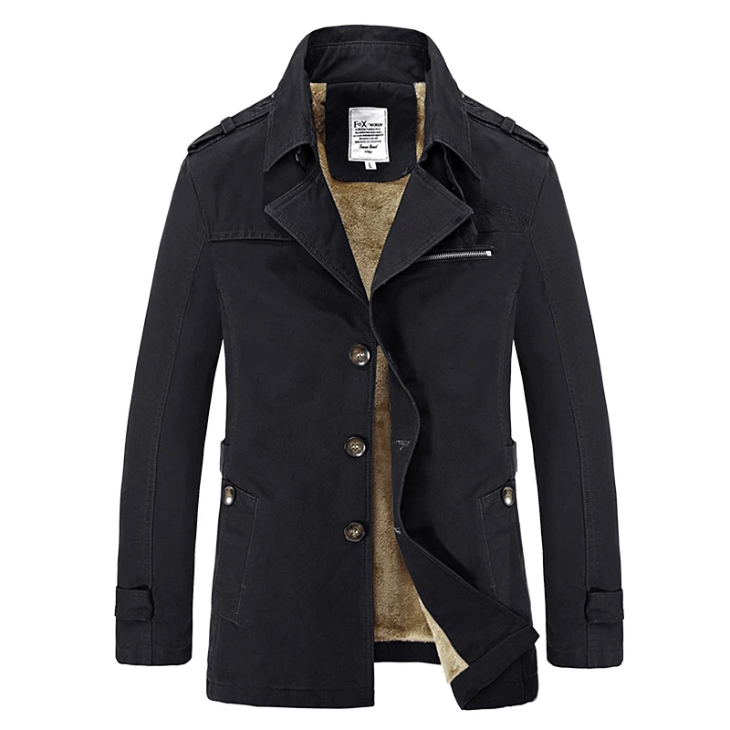 Winter Fashion Windbreaker Coat for Men Outdoor Casual Vintage Streetwear High Quality Thickened Warm Men Cotton Jacket Hot Sale